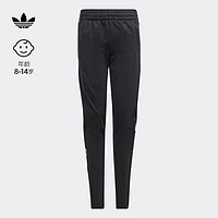 adidas运动裤男大童春季阿迪达斯三叶草IM8431 黑色/白 128CM