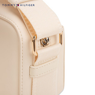 TOMMY HILFIGER  24春季女装通勤金属字母单肩相机包斜挎包AW0AW15991 米白色AEF OS