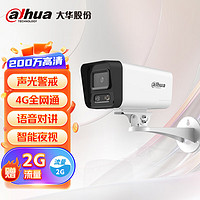 dahua大华4G监控摄像头 200万双光夜视警戒语音对讲监控器 流量卡需充值 DH-P20A1-4G-ST 焦距:3.6mm