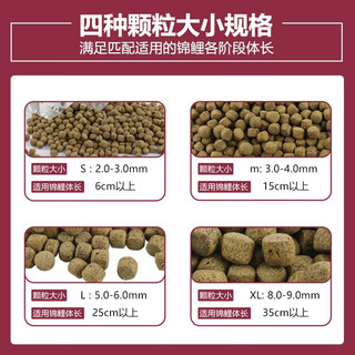 神阳 锦鲤饲料主食5kg大粒增体增色鱼池塘锦鲤鱼食鱼粮兰寿金鱼饲料