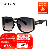 暴龙（BOLON）眼镜24年优雅修颜大框曲面屏太阳镜开车防紫外墨镜女潮 BX5005A13 A13-黛粉渐进(非偏光)