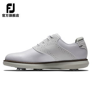 FOOTJOY 高尔夫球鞋FJ儿童鞋Junior轻量青少年有钉golf运动鞋子男 白/灰45035 美码6=37.5码