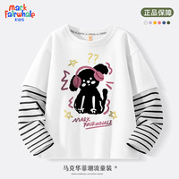 马克华菲儿童t恤长袖春秋款2024新款女孩衣服时尚洋气可爱透气女童打底衫