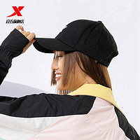 XTEP 特步 运动帽男女正品鸭舌帽女情侣时尚帽子女黑色潮棒球帽