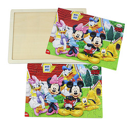 Disney 迪士尼 木制框式拼图60片冰雪奇缘白雪公主男孩女孩玩具3-4-5-6岁