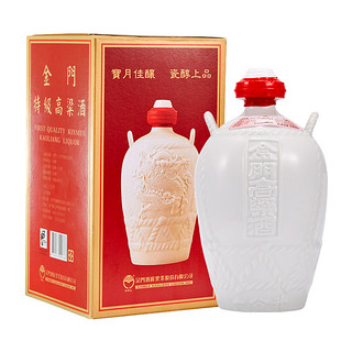 KINMEN KAOLIANG 金门高粱酒 白坛 58%vol 清香型白酒 1000ml 单瓶装