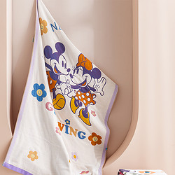 Disney 迪士尼 浴巾純棉紗布兒童洗澡大毛巾全棉柔軟吸水不掉毛加大裹巾