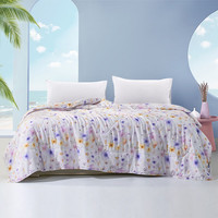 富安娜 被子夏凉被七孔抑菌空调被可水洗双人夏被夏季被芯2.8斤203x229cm