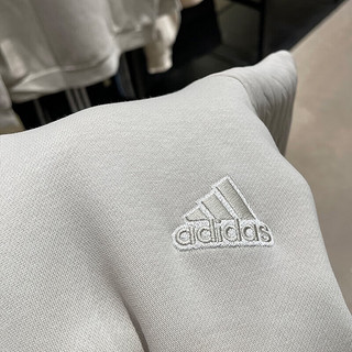 阿迪达斯 （adidas）卫衣男装冬季运动服加绒保暖连帽上衣套头衫HN8997 HN8997汉玉白内里加绒 2XL