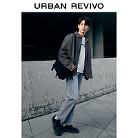 URBAN REVIVO UR2024春季男装潮流街头风休闲百搭浅色牛仔长裤UMU840003 蓝色 29