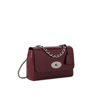 Mulberry【尊享免息】/玛葆俪Lily 中号带手柄单肩包 黑樱桃色