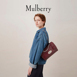 Mulberry【尊享免息】/玛葆俪Lily 中号带手柄单肩包 黑樱桃色