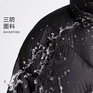 Semir 森马 羽绒服男oversize时尚字母印花舒适保暖立领上衣