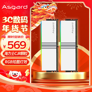 Asgard 阿斯加特 32GB(16Gx2)套装 DDR4 3600 台式机内存条 女武神·瓦尔基里系列 RGB灯条 海力士CJR颗粒