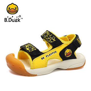 88VIP：B.Duck bduck小黄鸭童鞋小童凉鞋宝宝鞋男童机能鞋包头儿童沙滩鞋1-2岁3