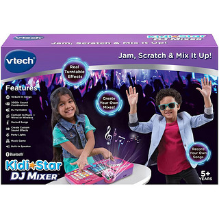 伟易达（vtech）KidiStar DJ 混音器 粉色款80-547335 儿童早教益智玩具