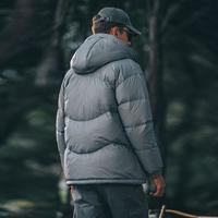 【高蓬松大朵白鸭绒】羽绒服男加厚保暖冬季连帽纯色面包服外套
