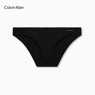 Calvin Klein内衣24春夏女士简约印花舒适棉质低腰比基尼内裤QD5126 UB1-太空黑 XS