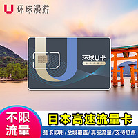 【環球漫游】日本電話卡手機上網卡4G高速網絡無限流量sim卡旅游 郵寄 8天 2GB/天4G高速 贈3G無限流量