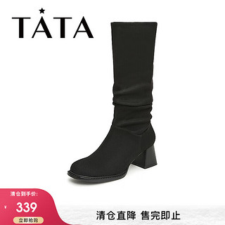 他她（TATA）【女鞋合辑】 非质量问题不退换 DWBA1DG3黑色 35