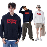 PLUS会员：Levi's 李维斯 男女款连帽卫衣 19622-0007 藏蓝色 M