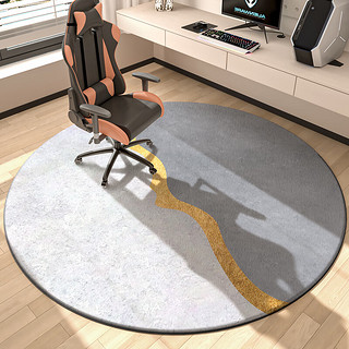 DAJIANG 大江 电脑椅地垫 卧室转椅地垫圆形 100x100cm 一色