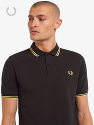 FRED PERRY 佛莱德·派瑞 男士POLO衫春季商务休闲麦穗短袖重磅多彩T恤M3600OR0