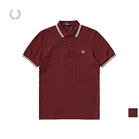 FRED PERRY 男士POLO衫春季商务短袖重磅麦穗刺绣多彩T恤M3600OS0