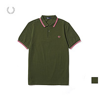 FRED PERRY 男士POLO衫春季商务短袖重磅麦穗刺绣多彩T恤M3600OS0