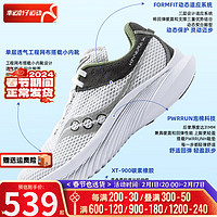 saucony 索康尼 男鞋 24春运动鞋菁华14竞速跑鞋缓震舒适透气轻便跑步鞋 菁华14/白绿 40.5/7.5/255mm