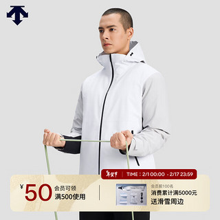 DESCENTE迪桑特 综训训练系列运动男士上衣两件套冬季 WT-WHITE 3XL (190/108A)