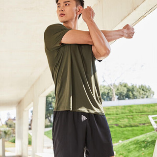 DECATHLON 迪卡侬 运动短袖T恤速干衣男轻盈透气有氧健身运动T恤男4165327绿色 L