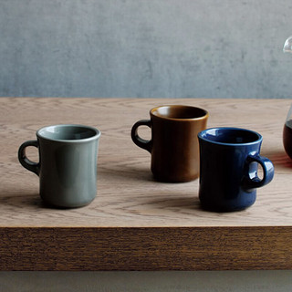 KINTO日本kinto马克杯水杯陶瓷家用喝水办公室咖啡杯复古经典杯子 灰色400ml/亮面