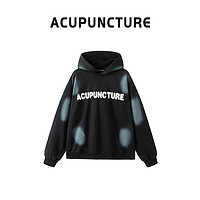 爱克佩特（ACUPUNCTURE）设计感23冬宽松连帽卫衣ABU346804   黑色 S