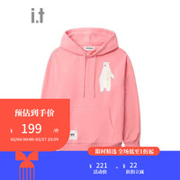 :CHOCOOLATE it 情侣款休闲连帽卫衣2024春季新款简约基础LSWU380