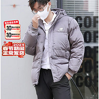 NEW BALANCE男装 2024春季运动服户外保暖时尚外套休闲连帽羽绒服 AMJ23344-ZNC 3XL