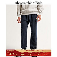 ABERCROMBIE & FITCH男装 小麋鹿秋冬美式复古街头潮流休闲通勤运动卫裤 355565-1 海军蓝 M (180/80A)