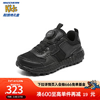 Skechers斯凯奇童鞋冬季款个性男孩鞋子儿童运动鞋休闲鞋402241L 全黑色/BBK 32码