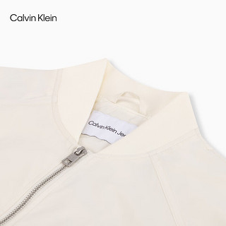 Calvin Klein Jeans24春夏新款女士字母印花棒球领宽松飞行员短外套J223496