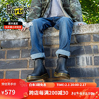 Dr.Martens 马丁（DR.MARTENS）2976 J 英伦风时尚短靴软皮黑色儿童切尔西靴 黑色 32