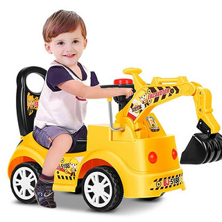 MAIGEMENG 麦格萌 儿童电动挖掘机可坐可骑人大号小孩挖土机儿童挖挖机玩具车宝宝 标配滑行款