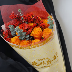 京东鲜花 鲜花盲盒3束（必含玫瑰）