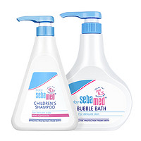 sebamed 施巴 婴幼儿洗护套装 沐浴露 500ml+洗发液 500ml