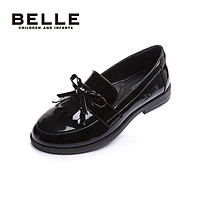 88VIP：BeLLE 百丽 童鞋乐福鞋儿童黑皮鞋女童单鞋演出鞋英伦制服JK校园礼仪鞋