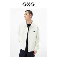 GXG男装 本白色翻领夹克 22年秋季 本白色 180/XL