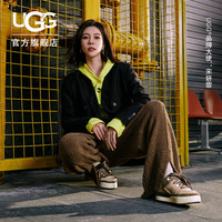 UGG 春季男女同款平底圆头系带休闲鞋 1152719SAN|沙色36