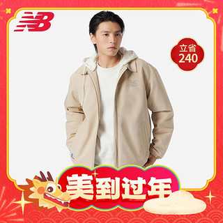 情人节好礼：new balance 男女款连帽加绒外套 NQE11011