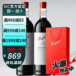 Penfolds 奔富 407 澳大利亚奔富Bin389组合装干红葡萄酒750ml 品质红酒礼物年货 奔BIN389*2