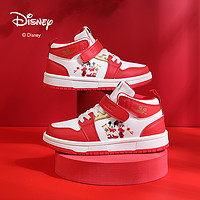 抖音超值购：Disney 迪士尼 2023年 迪士尼新款儿童新年红休闲小板鞋DS1586826
