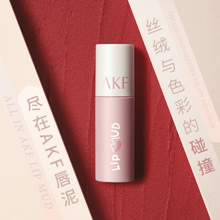 AKF 艾乐肤 唇泥3gM23 多肉粉荔 口红哑光唇釉不沾杯遮盖唇纹送女孩子 M23多肉粉荔
